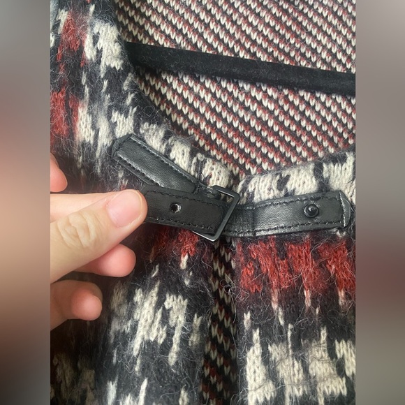 Cleo Houndstooth Long Open-Front Cardigan Size Medium - Picture 4 of 8